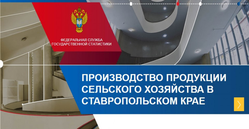 Производство продукции сельского хозяйства в Ставропольском крае за 2021 год